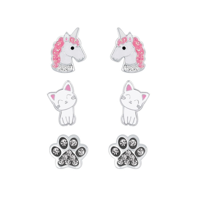 Sterling Silver Best Seller Children’s Ear Studs Set
