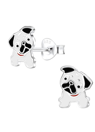 Sterling Silver Bulldog Ear Studs
