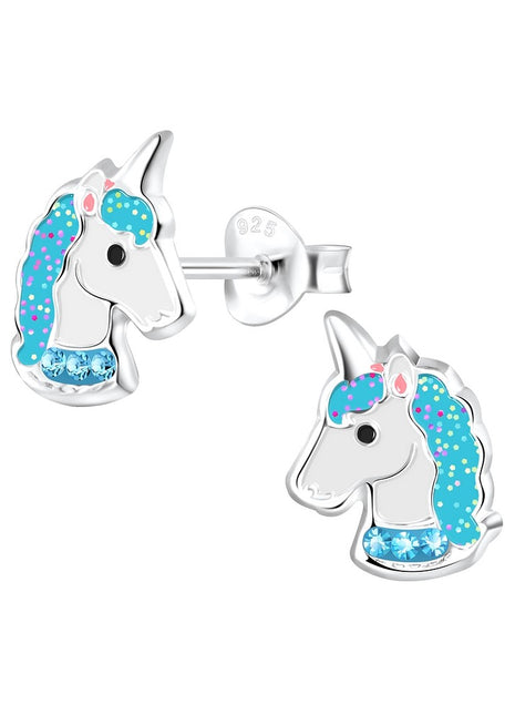 Sterling Silver Unicorn Ear Studs